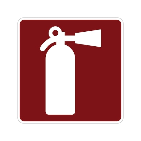 Sign Solutions Usa Fire Extinguisher (S) 30"X30" High Intensity Prismatic Reflective (HIP) 080 DUS08HWT3030RS-090